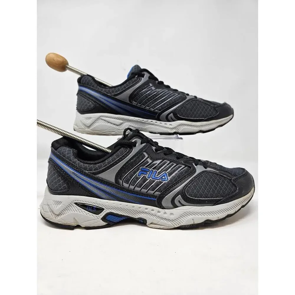 Retro Fila Interstellar 2 Men's‎ Performance Running Shoes Grey Black Blue Sz 10